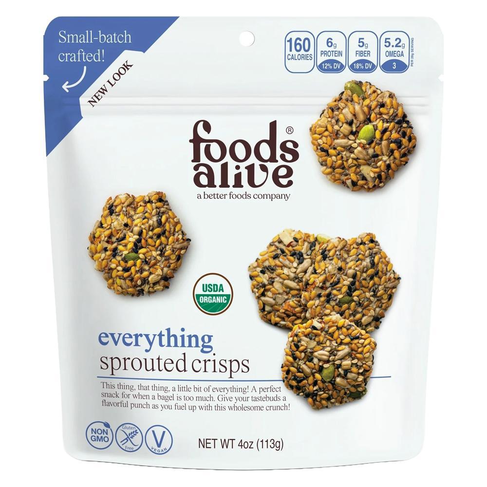 Foods Alive - 'Organic Everything' Sprouted Crisps (4OZ).
