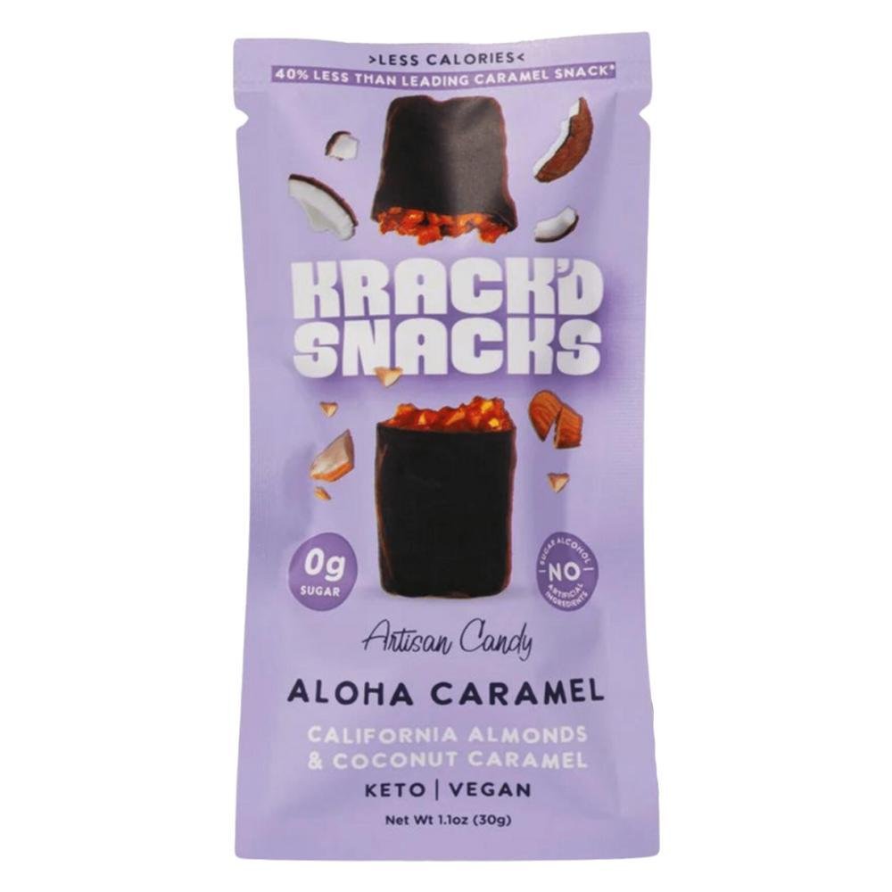 Krack'd Snacks - 'Aloha Caramel' Dark Chocolate Snack Bar (1.1OZ)