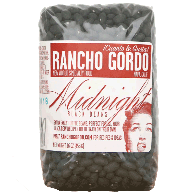 Rancho Gordo - 'Midnight' Black Heirloom Beans (16OZ).