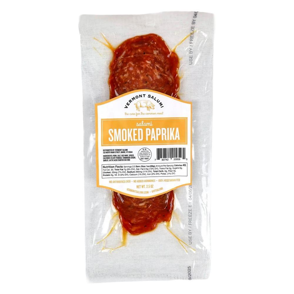 Vermont Salumi - 'Smoked Paprika' Pre-Sliced Salami (2.5OZ)