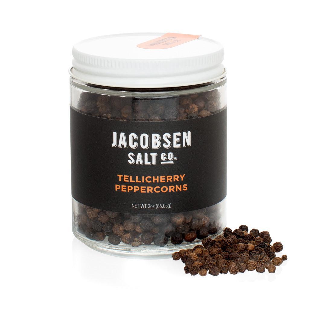 Jacobsen Salt Co - Tellicherry Peppercorns Refill Jar (3OZ).