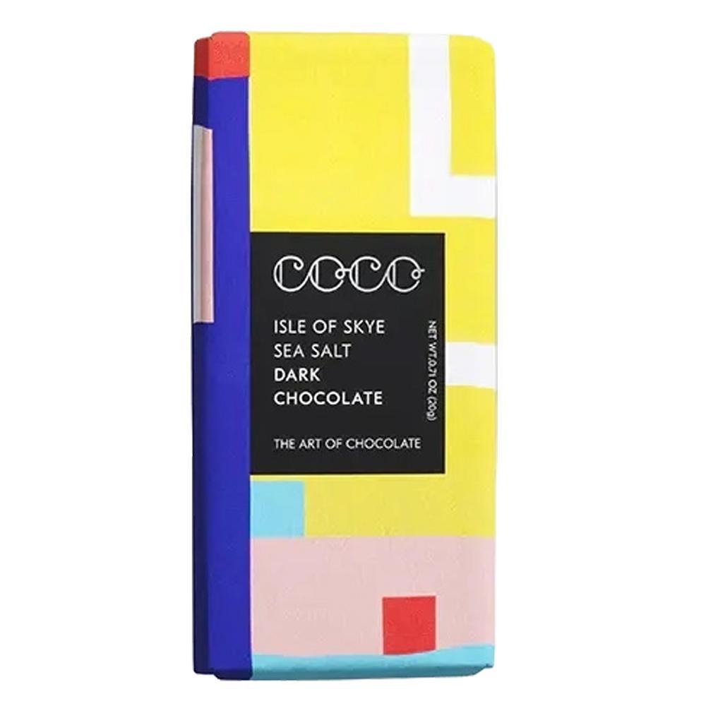 COCO Chocolatier - 'Isle of Skye Sea Salt' Dark Chocolate Mini Bar (20G | 40%).