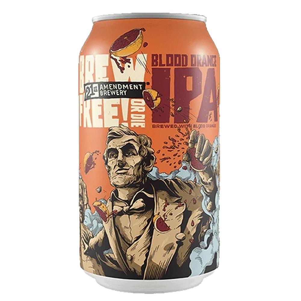 21st Amendment Brewery - 'Brew Free Or Die!' Blood Orange IPA (12OZ).