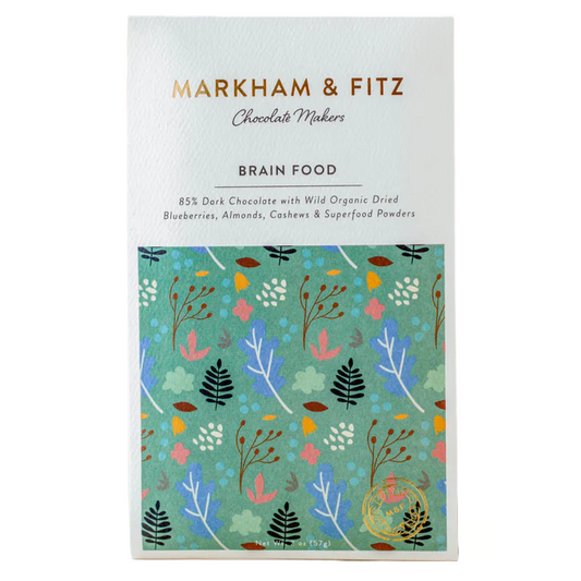 Markham & Fitz - 'Brain Food' Chocolate Bar w/ Superfoods (2OZ | 85%).