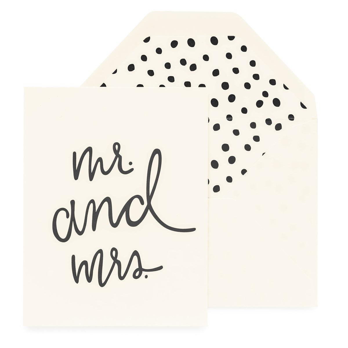 Sugar Paper - 'Mr. and Mrs.' Folded Card (1CT).