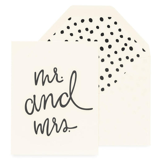 Sugar Paper - 'Mr. and Mrs.' Folded Card (1CT).