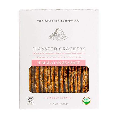 The Organic Pantry Co. - 'Himalayan Sea Salt' Flaxseed Crackers (5OZ).