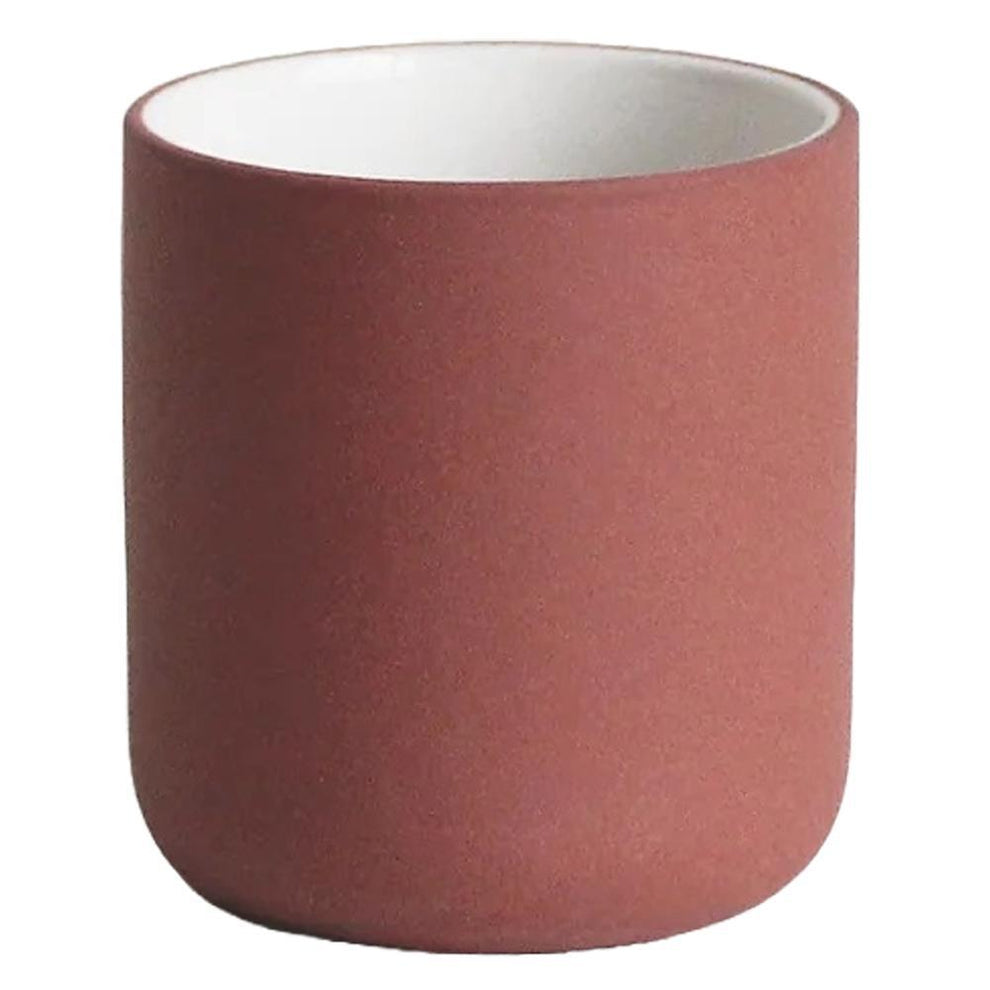 Terracotta espresso cup from Archive Studio with a sleek, minimalist design.