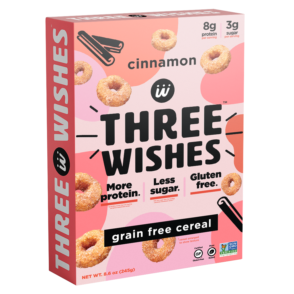 Three Wishes - 'Cinnamon' Grain Free Cereal (8.4OZ).