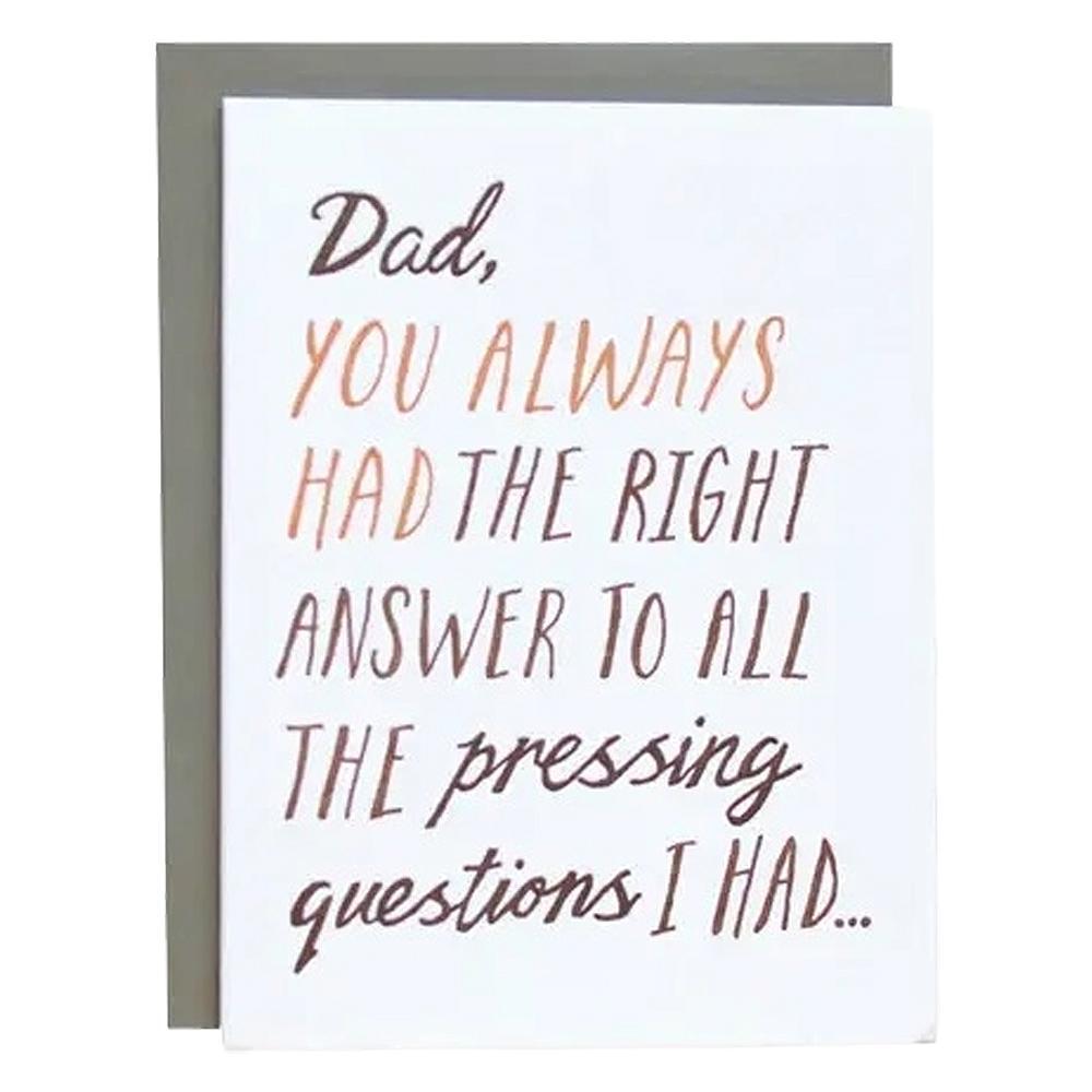 417 Press - 'The Dad Answer' Folded Card (1CT)