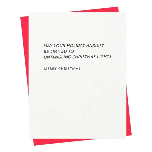 417 Press - 'Merry Christmas: May Your Holiday Anxiety' Greeting Card (1CT).