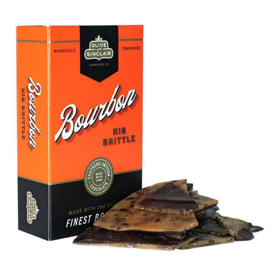 Olive & Sinclair - Bourbon Nib Brittle (6OZ).