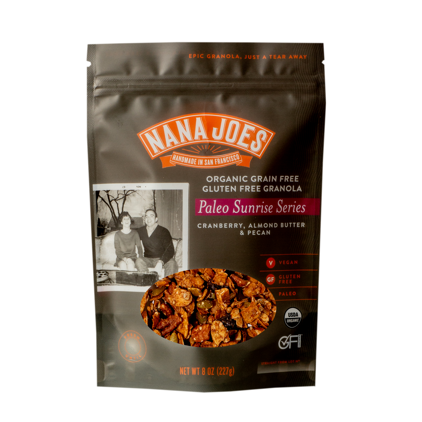 Nana Joes - 'Paleo Sunrise Series' Organic Granola Blend w/ Cranberry (8OZ).