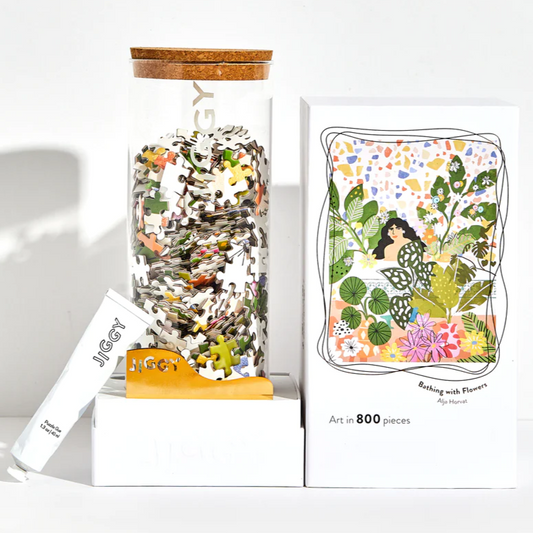 JIGGY - 'Bathing With Flowers' Jigsaw Puzzle (800PC).