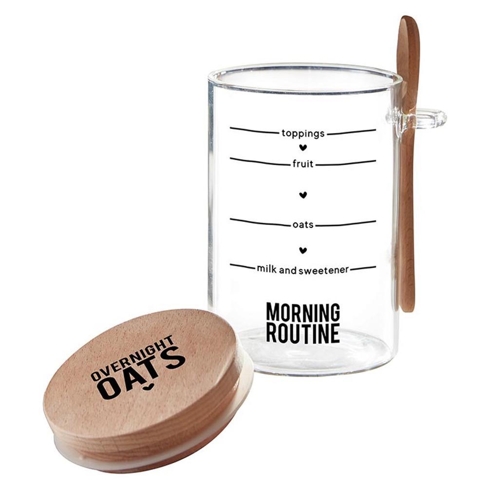 Santa Barbara Design Studio - Overnight Oats Jar w/ Spoon.