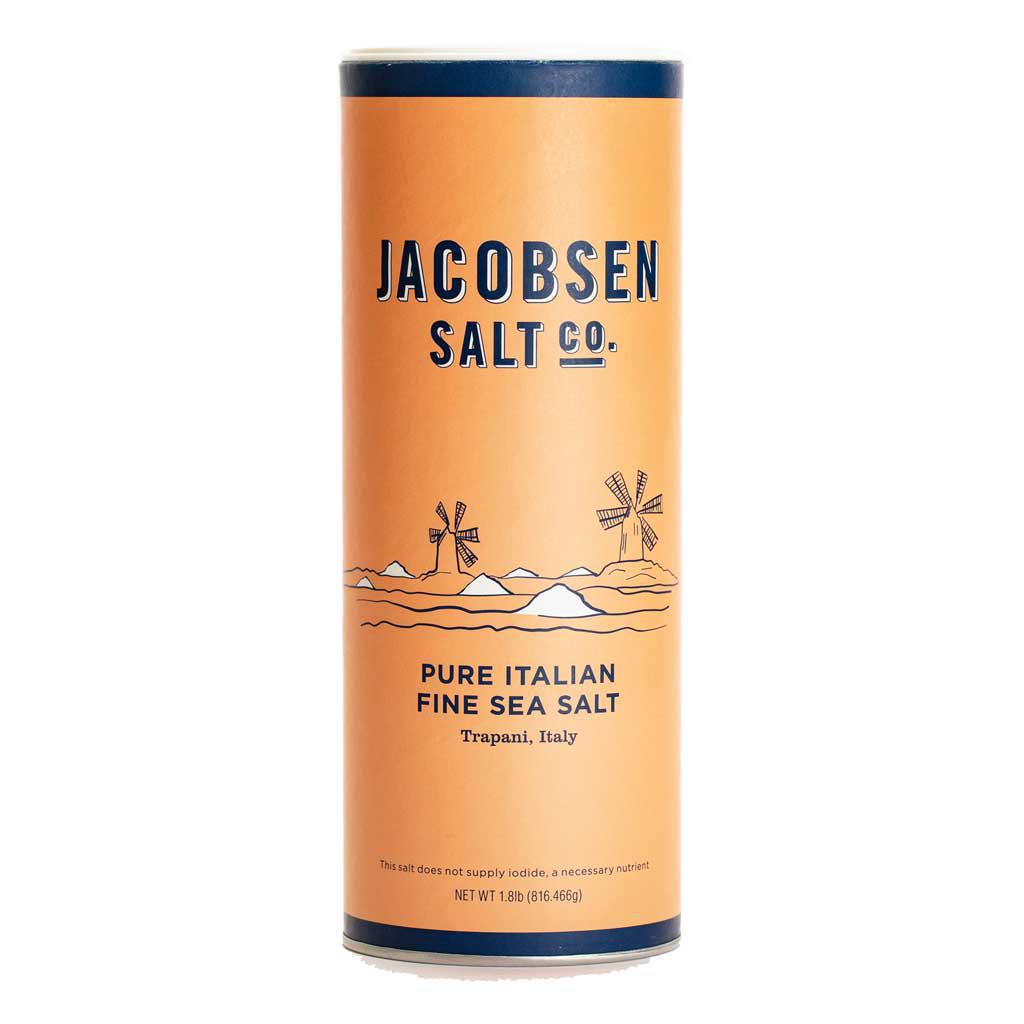 Jacobsen Salt Co - Pure Italian Fine Sea Salt Trapani Tube (1.8LB).