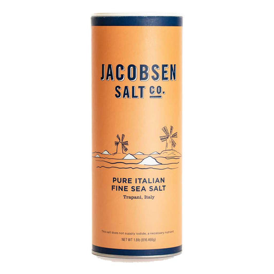Jacobsen Salt Co - Pure Italian Fine Sea Salt Trapani Tube (1.8LB).