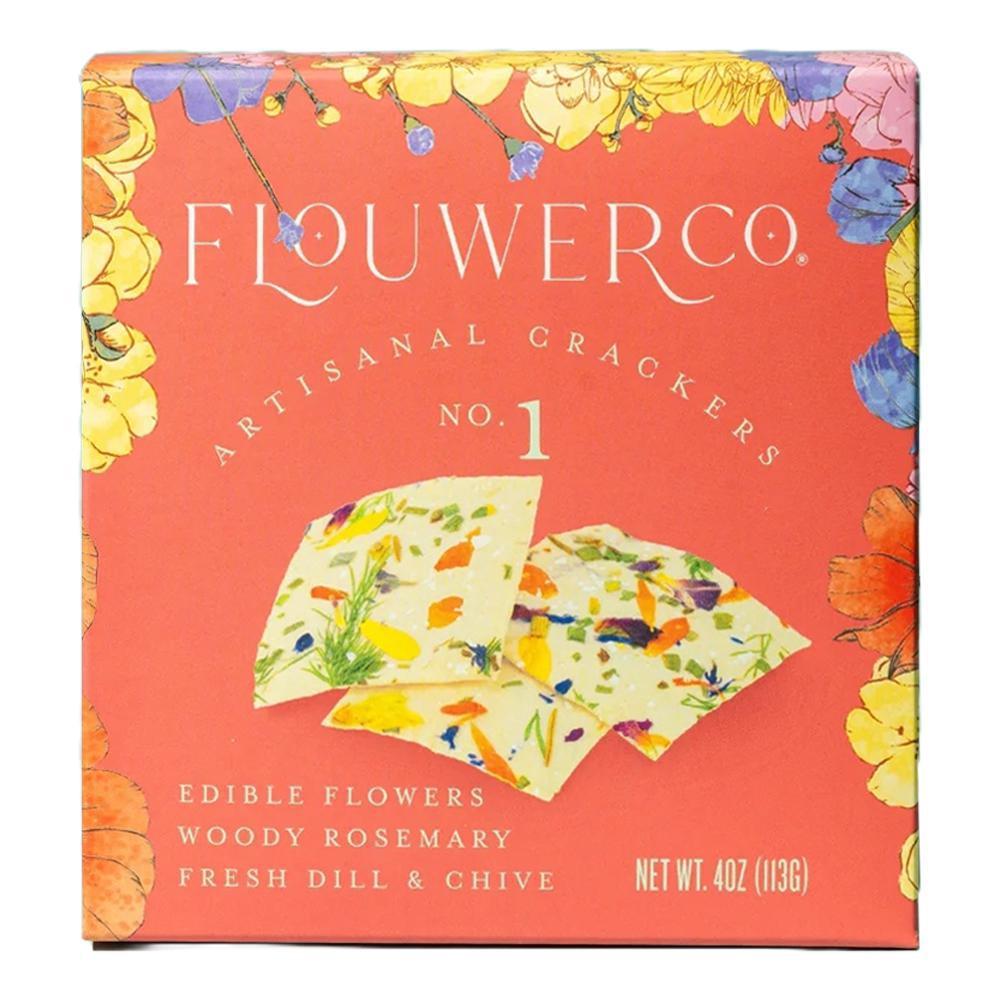 Flouwer Co. - 'No.1' Artisanal Edible Flower Crackers (4OZ).