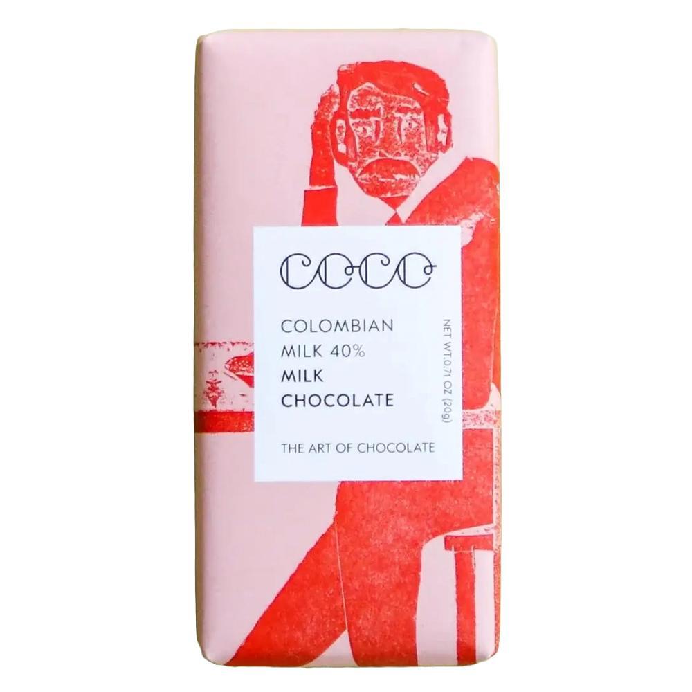 COCO Chocolatier - 'Colombian Milk' Chocolate Mini Bar (20G | 40%).