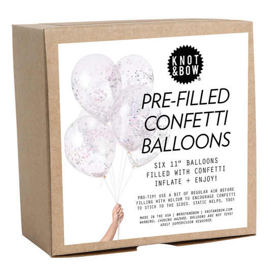 Knot & Bow - Pre-Filled Confetti Balloons (6CT).