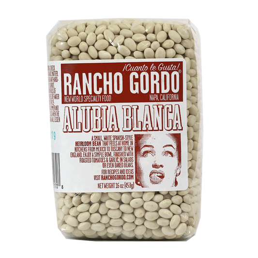 Rancho Gordo - 'Alubia Blanca' Heirloom Beans (16OZ).