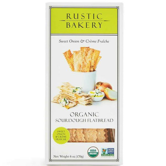 Rustic Bakery - 'Sweet Onion & Creme Fraiche' Sourdough Flatbread (6OZ).