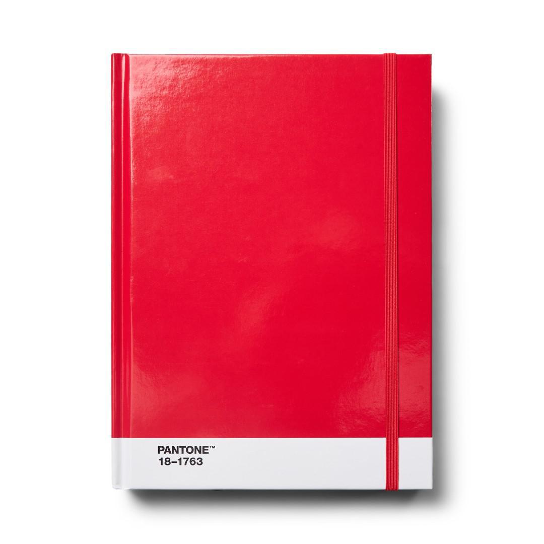 Pantone - 'Red 18-1763' Large Notebook.