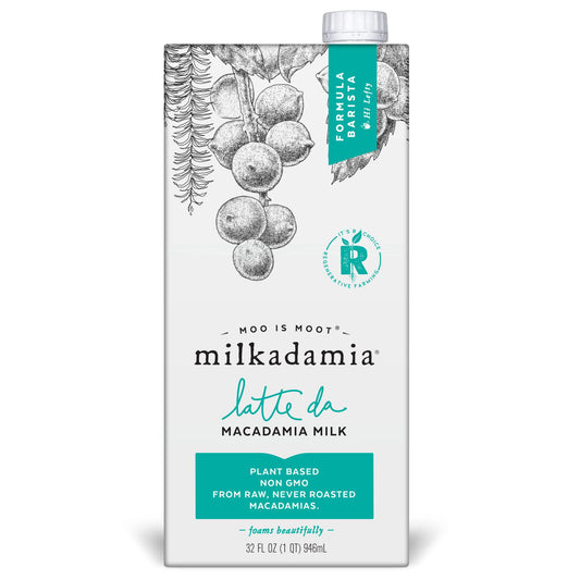 Milkadamia - 'Latte Da Barista' Macadamia Milk (32OZ).