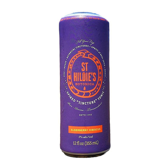 St. Hildie's Botanica - 'Elderberry Hibiscus' Spiked Tincture Tonic (12OZ).
