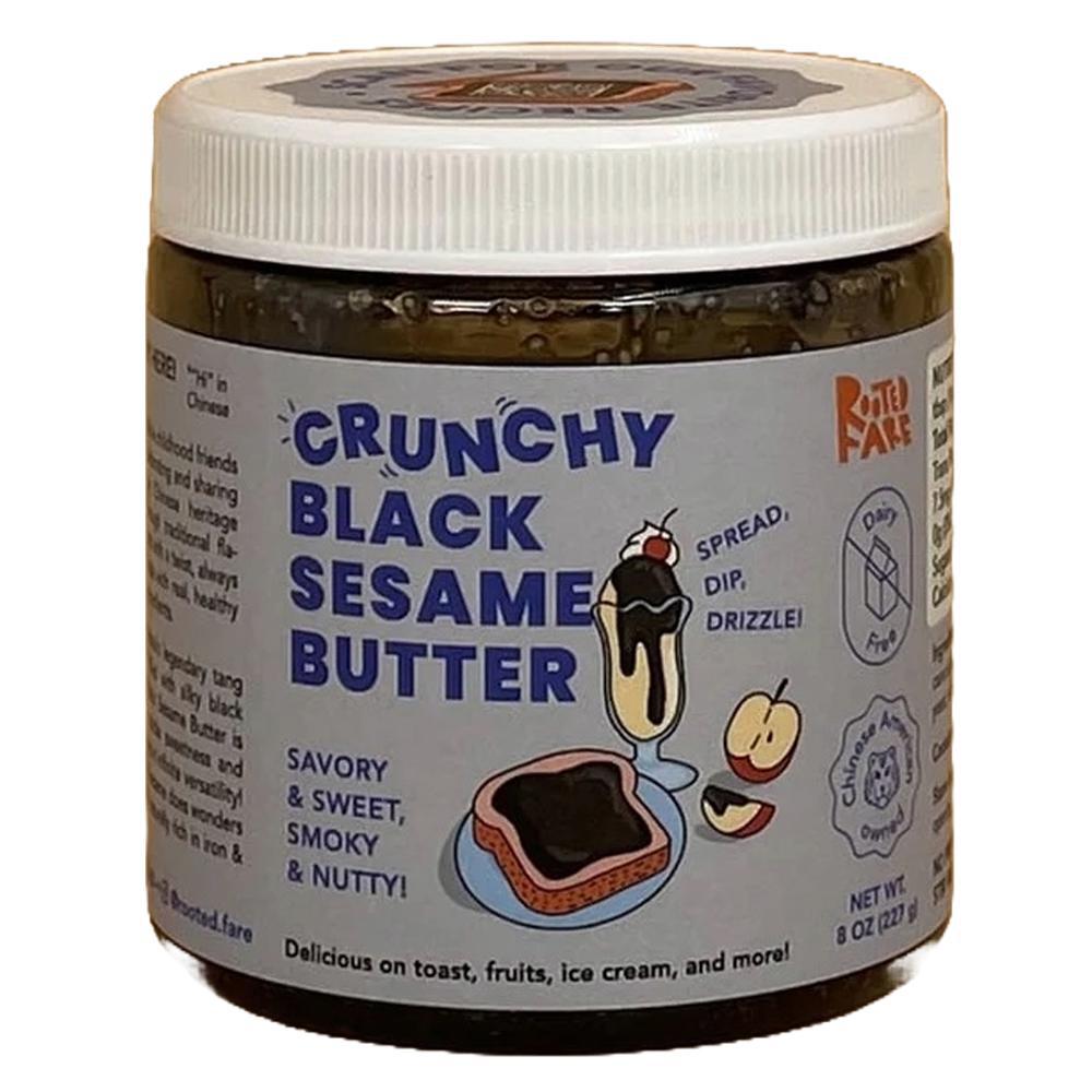 Rooted Fare - 'Crunchy' Black Sesame Butter (8OZ).