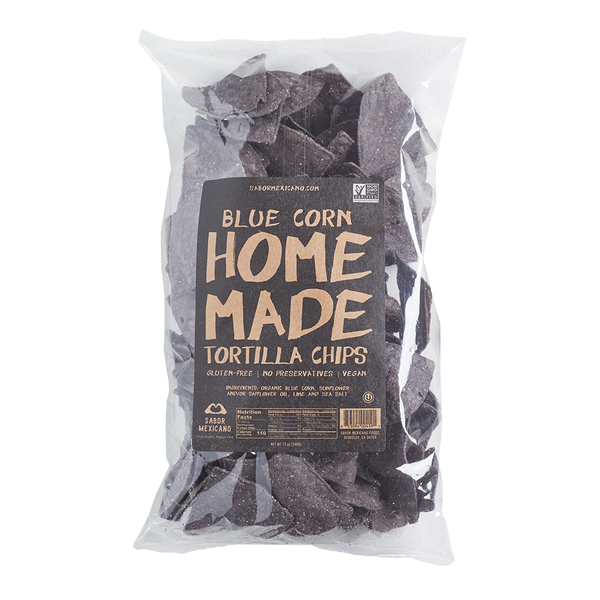 Sabor Mexicano - 'Home Made' Blue Corn Chips (10OZ).