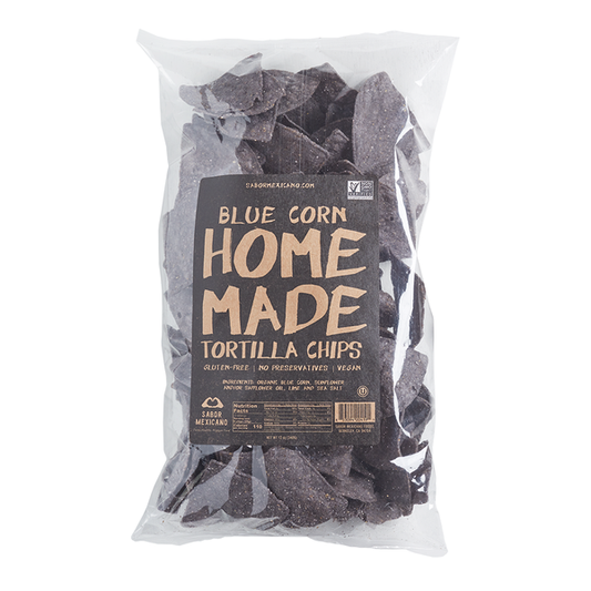 Sabor Mexicano - 'Home Made' Blue Corn Chips (10OZ).