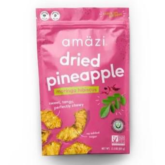 Amazi - 'Moringa Hibiscus' Dried Pineapple (65G).