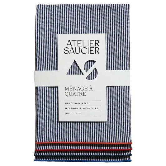 Atelier Saucier - 'Americana Stripe' Napkins (4CT).