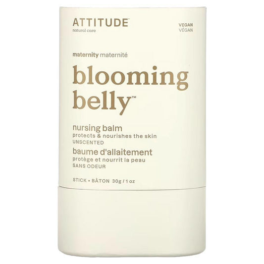 ATTITUDE - 'Blooming Belly' Unscented Nursing Balm (1OZ).