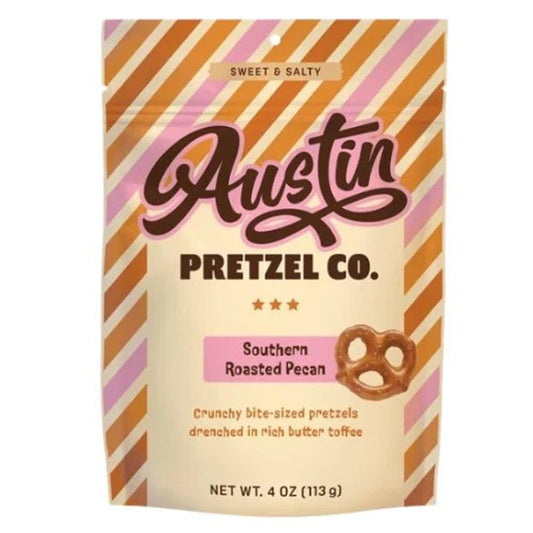 Austin Pretzels Co. - 'Southern Roasted Pecan' Pretzels (4OZ).