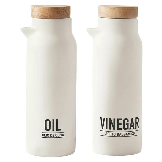 Santa Barbara Design Studio - White Matte Oil & Vinegar Bottles (2CT).