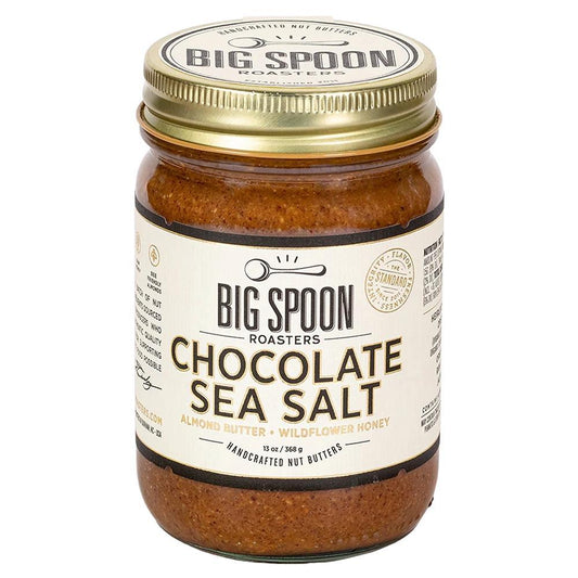 Big Spoon Roasters - 'Chocolate Sea Salt' Almond Nut Butter (13OZ).