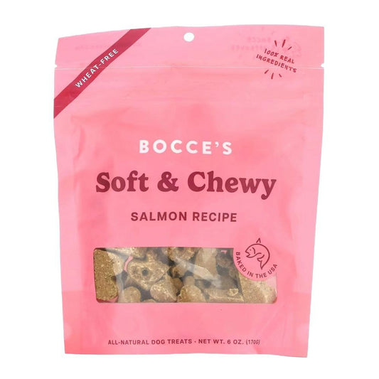 Bocce's Bakery - 'Soft & Chewy' Salmon Dog Treats (6OZ).