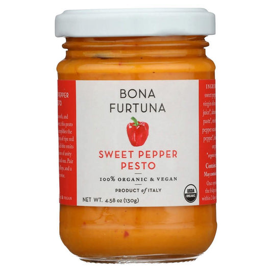 Bona Furtuna - 'Sweet Pepper' Organic Pesto (130G).