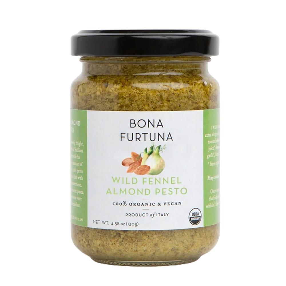 Bona Furtuna - 'Wild Fennel Almond' Organic Pesto (140G).