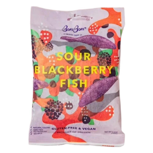 BonBon - 'Sour Blackberry Fish' Candy (5.2OZ)