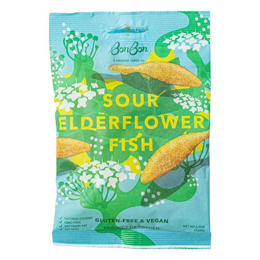 BonBon - 'Sour Elderflower Fish' Candy (5.2OZ)