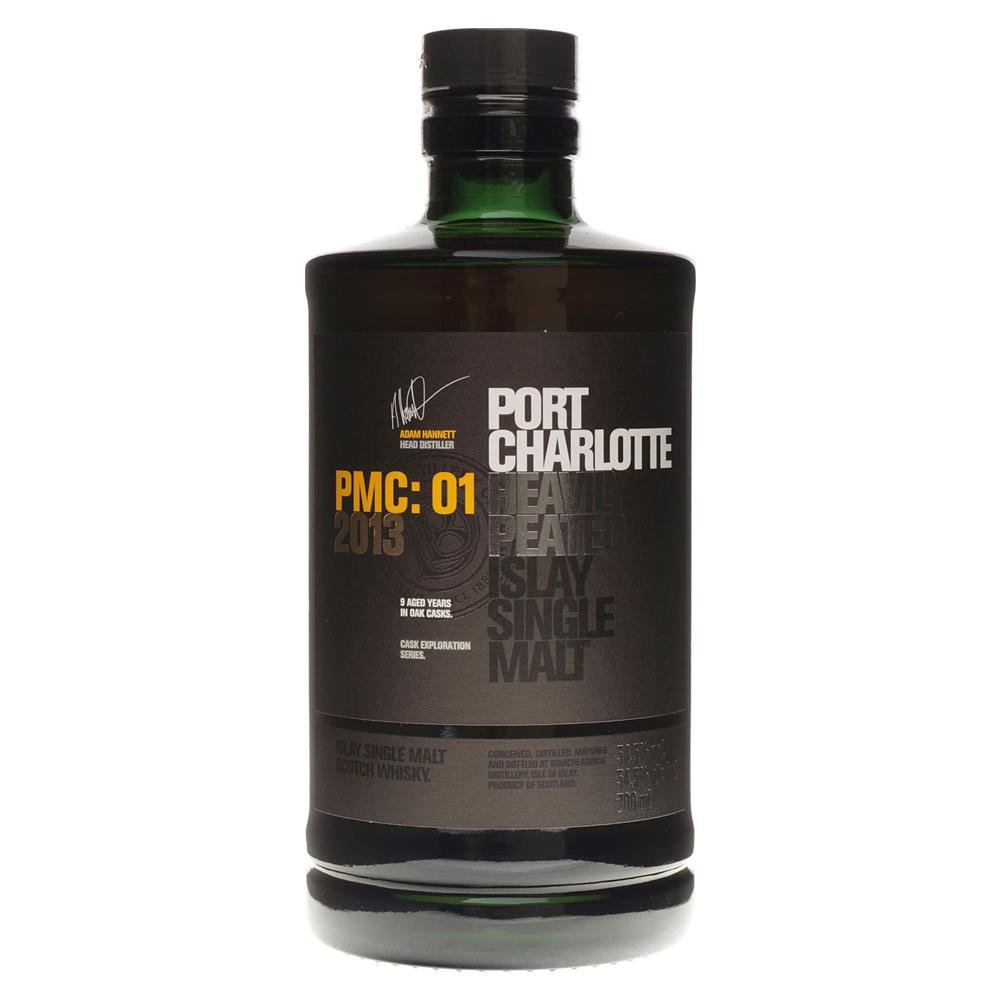 Bruichladdich Distillery - 'Port Charlotte PMC: 01 2013' Heavily Peated Islay Single Malt Scotch (750ML).
