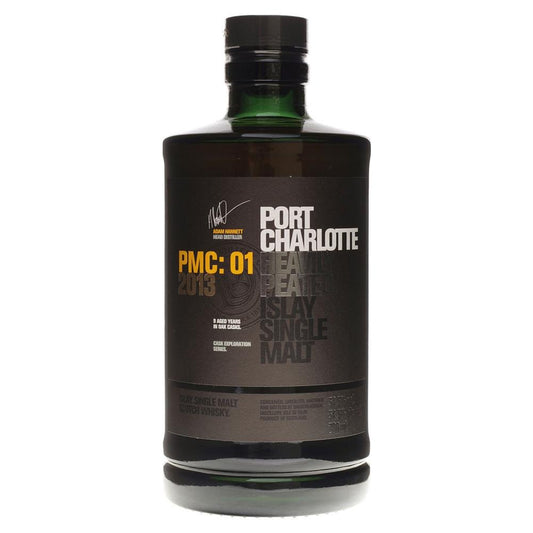 Bruichladdich Distillery - 'Port Charlotte PMC: 01 2013' Heavily Peated Islay Single Malt Scotch (750ML).