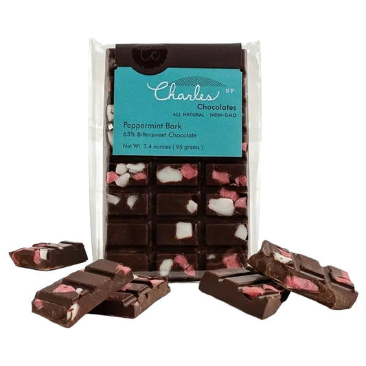 Charles Chocolates - 'Peppermint Bark' Bar (3.4OZ)