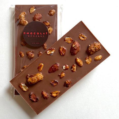Chocolat Moderne - 'NYC Street' Nuts Bar (35% | 3.5OZ).