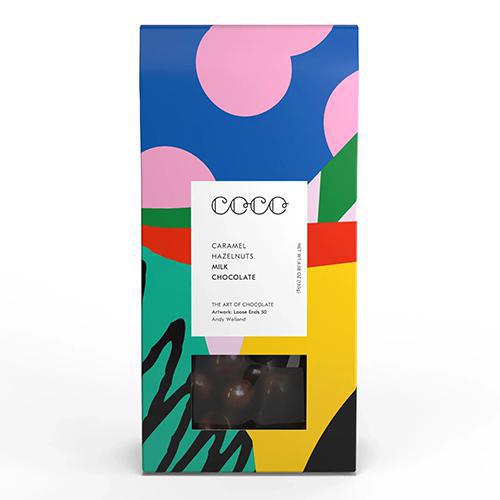 COCO Chocolatier - 'Caramel Hazelnuts' Milk Chocolate (145G).