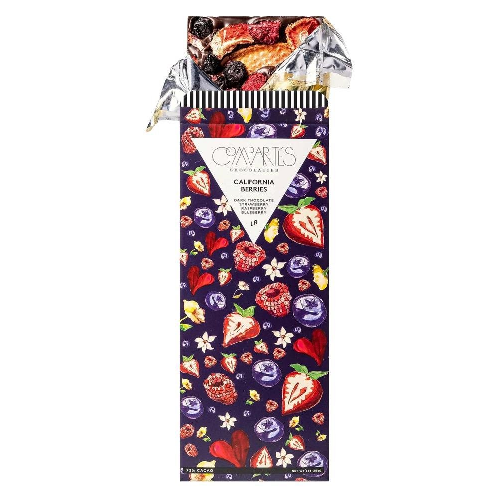 Compartes - 'California Berries' Dark Chocolate w/ Mixed Berries (3OZ | 73%).