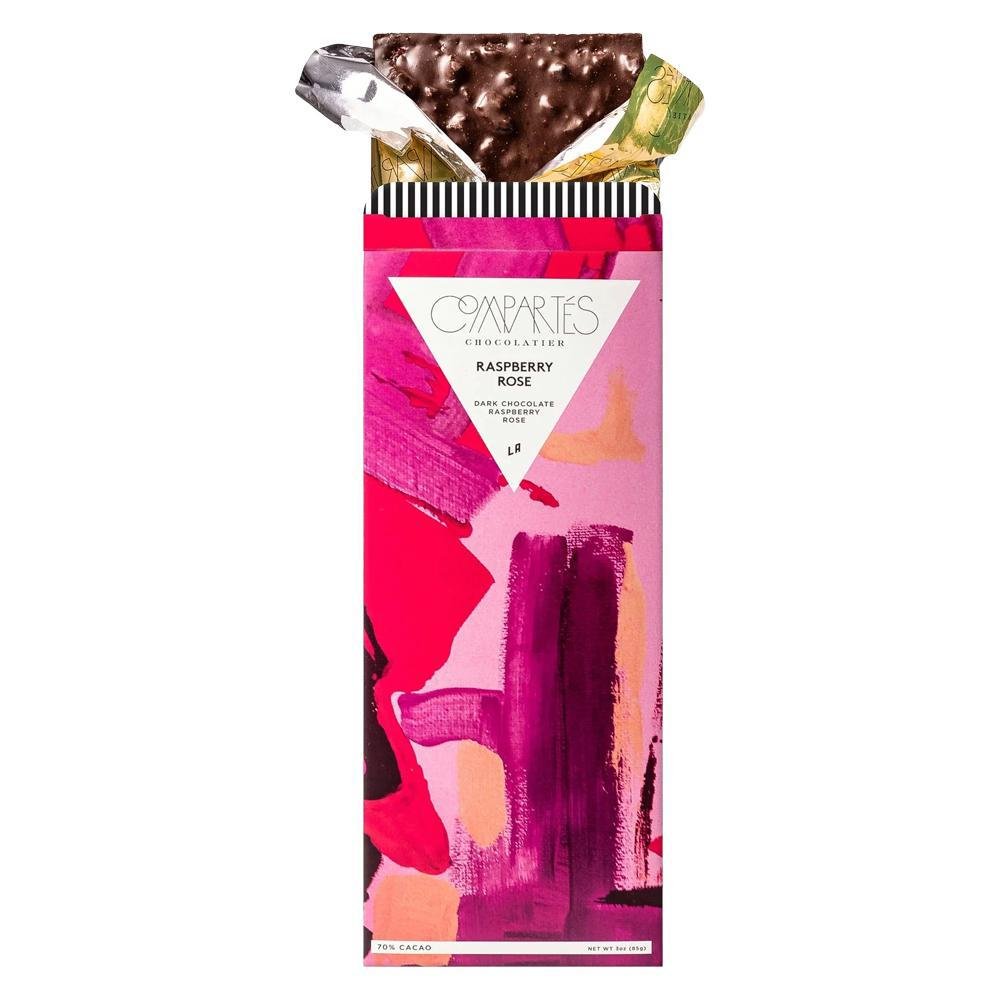 Compartes - 'Raspberry Rose' Dark Chocolate w/ Raspberry & Rose (3OZ | 70%).